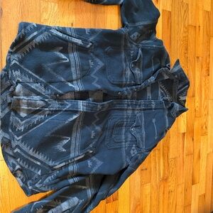 Ralph Lauren Charcoal and Aztec Patterned Jacket